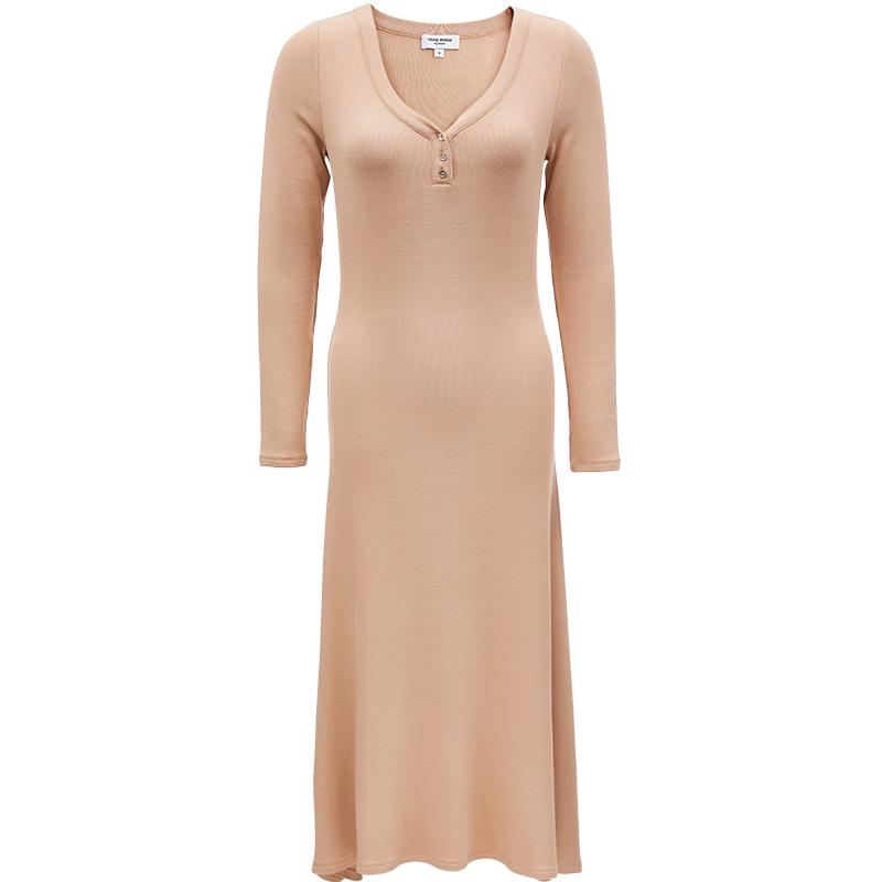 

VEROMODA V-Neck Long Sleeve A-Line Midi Dress S