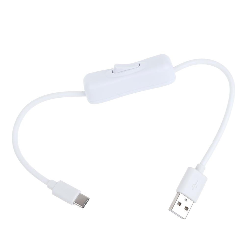 Cabo de dados USB-C com interruptor tipo C Cabo adaptador USB 2.0 USB para tipo C suporta carregamento rápido e transferência de dados