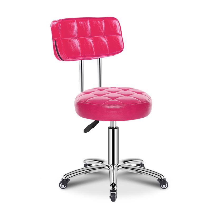 Hairdressing Rotating Salon Stool - Large Barber & Beauty Chair with Rollers
