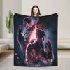 Super Soft Blanket Picnic Tekken Throw Blanket Flannel Bedspread For Couch Chair Aesthetic Sofa Bed Cover
