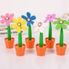 Cartoon Writing Signing Pen Soft rubber Sunflower Ballpoint Pen Sunflower Bonsai Ballpoint Pen