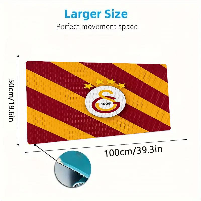 Galatasaray S Large Size Mouse Pad Large Gaming Table Cushion Non-slip Laptop Tablet Big Mousepad XXL Mat Mini PC Playmat With Lock edge