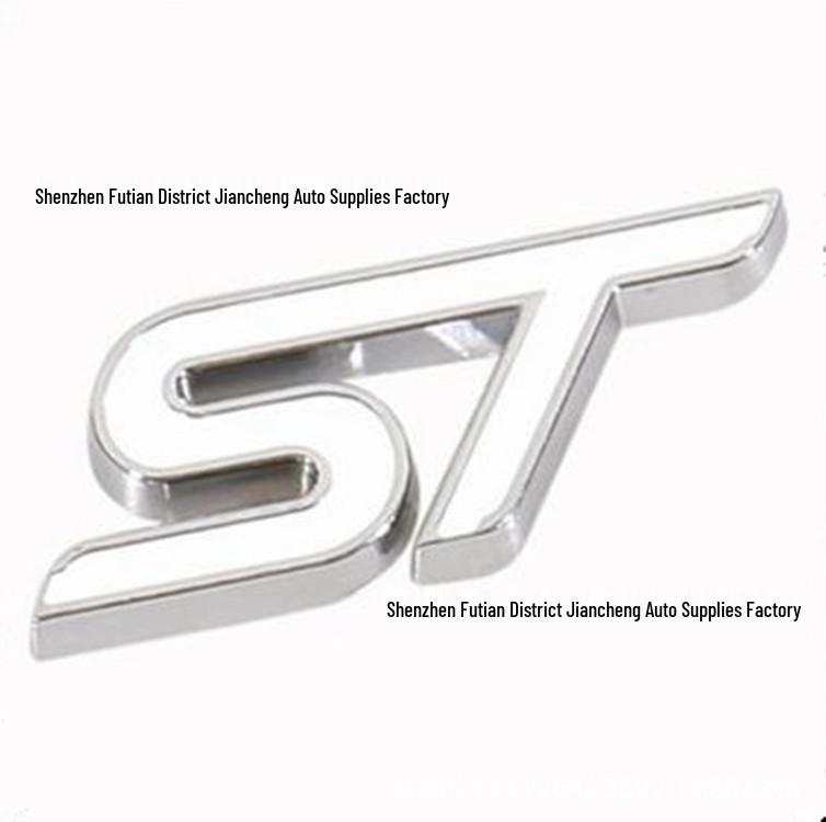 ST Badge Car Logo Sticker Metal Label for New Fiesta Victory Modification