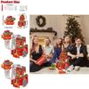 Christmas Santa Gift Holder With Double Deck Cardboard Design For Celebrations And Gift Giving
