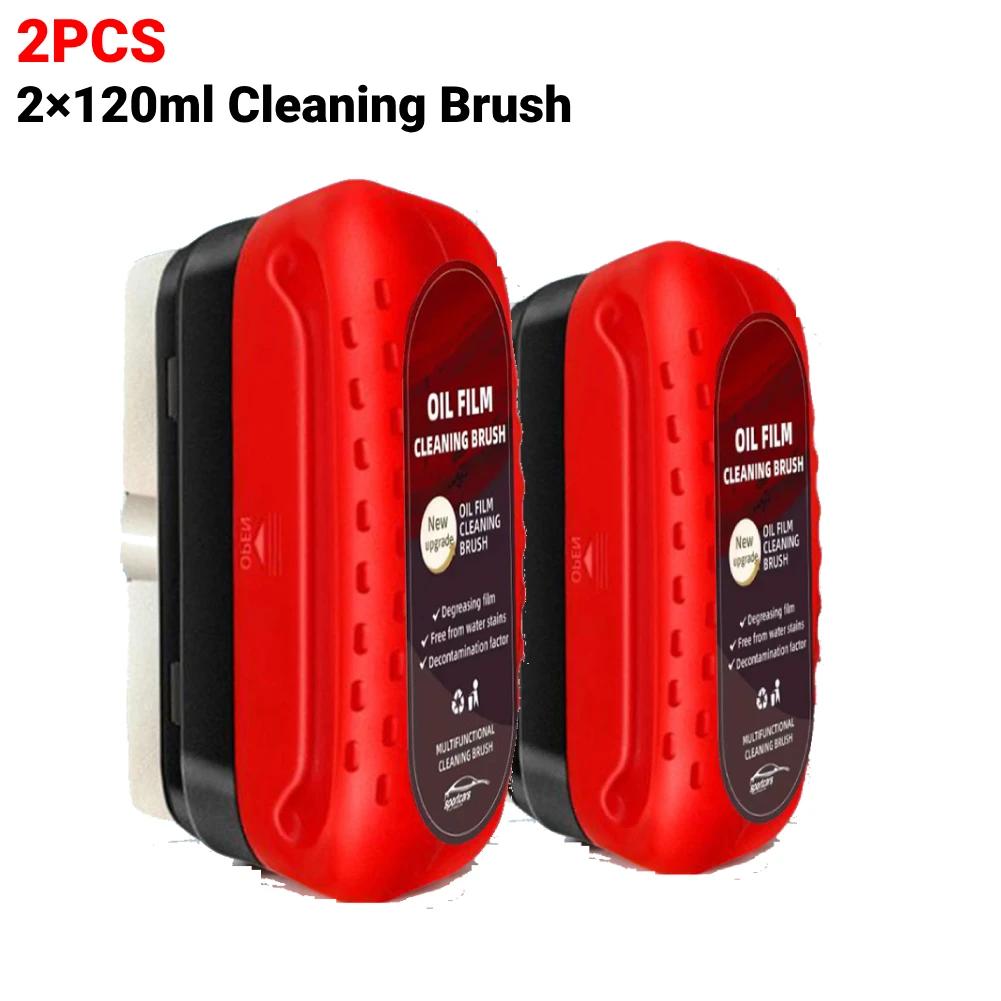 Car Windshield Cleaner Removes Dirt Oil Film Remover Car Glass Sponge Cleaning Brush Powerful Windshield Oil Film Stain Removal