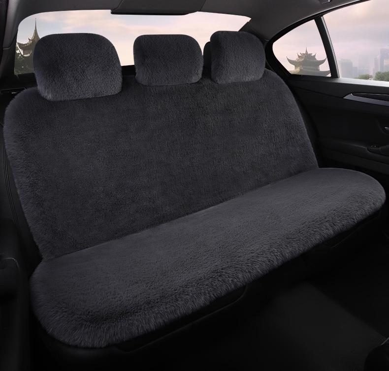 Universal Plush Car Seat Cushion: Thick, Warm Winter Rabbit Fur Cover