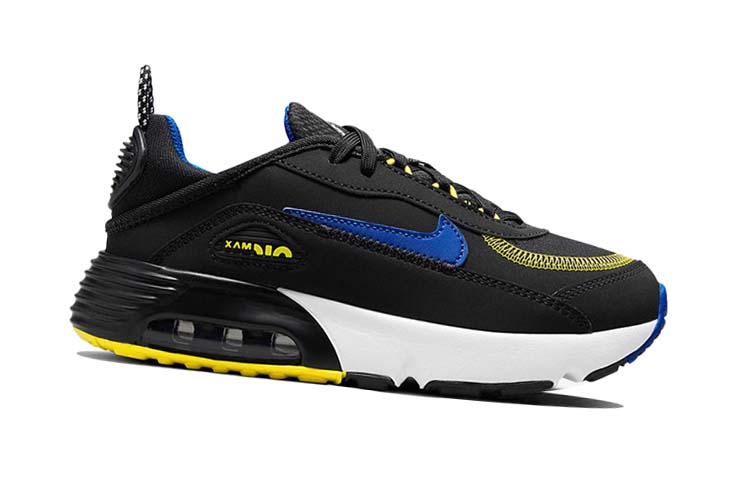 Nike Air Max 2090 Low-Top Kinder Lifestyle Schuhe Schwarz Gelb Blau Kinder im Alter von 3 7 Jahren DH9740-005