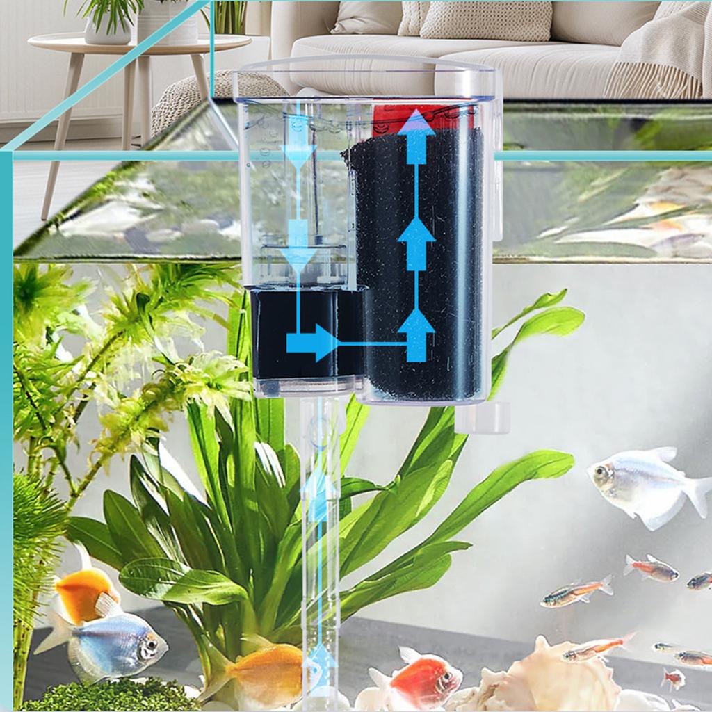 Multifunctional 3in1 Waterfall Aquarium Pump Silent Submersible Water Filter with Adjustable Flows for FishTanks