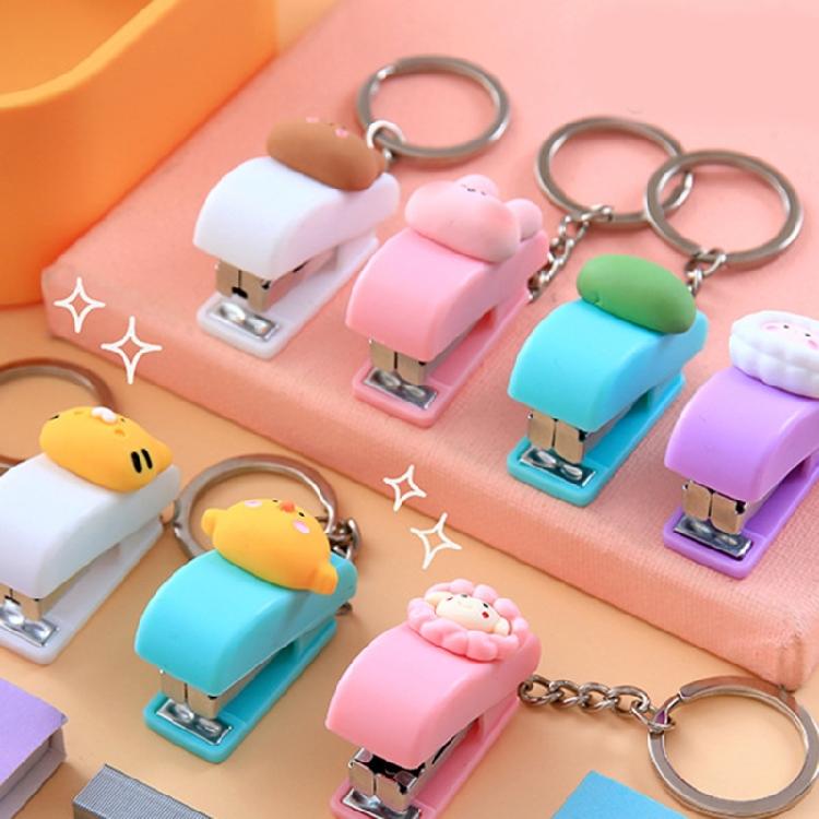 Adorable Miniature Stapler With Keyrings Tiny Keychain Stapler 20 Sheets Capacity For School Offices And Corporate Gifts