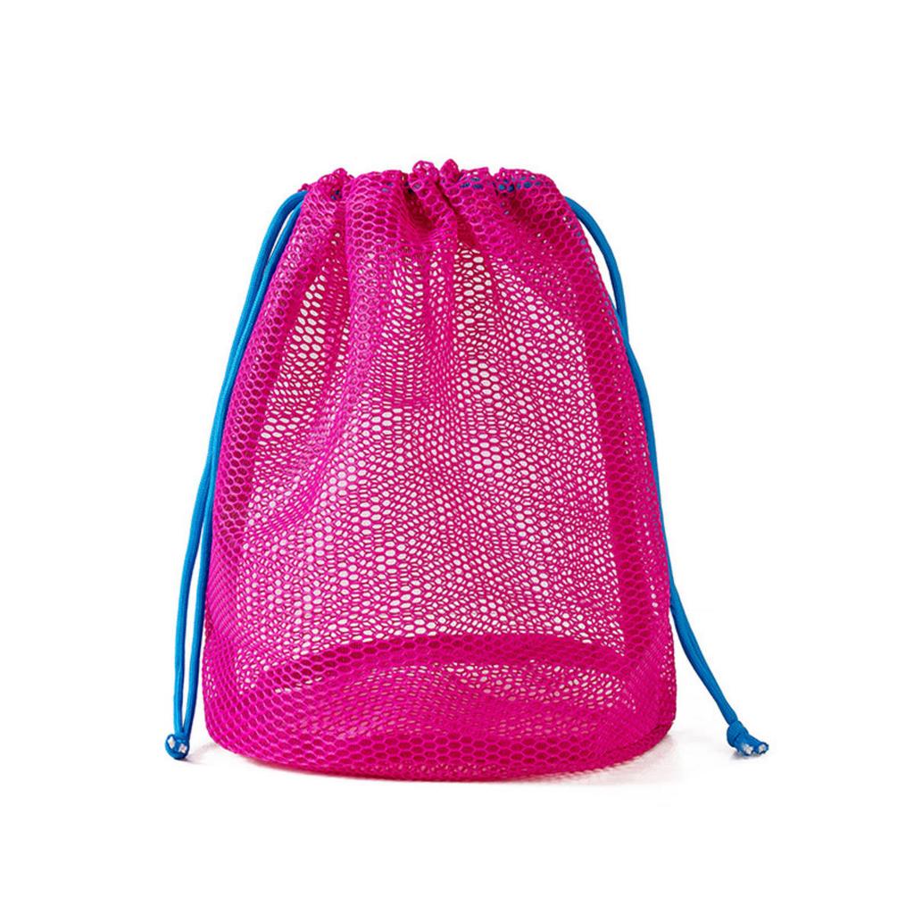 Mesh Lazy Toiletry Kits Coin Purse Dopamine Color Cosmetic Storage Bag Drawstring Large Capacity Fashion Travel Bathroom Bag