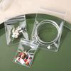 10-100 pièces 0,44 mm PVC Transparent Sac de Rangement pour Bijoux 5x7-10x26cm Boucles d'oreilles Colliers Montres Bagues Bracelets Sac d'Emballage Scellé