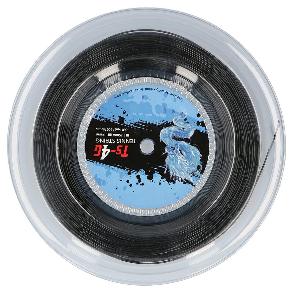 Durable Polyester Tennis Racket ST 200m Round Edge Hard Racket String Tennis Accessories UM Performance (1.30mm)
