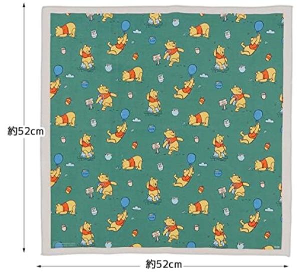 Skater Winnie the Pooh 23 Outdoor Antibacterial Dishwasher Safe Fluffy Lunch Box Lock 1 Tier Lunch Box 530ml Case Set Lunch Cloth Pooh Character