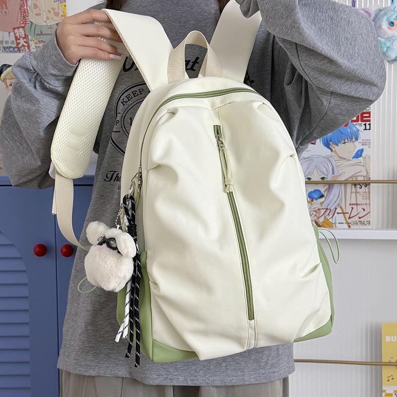 Schoolbag, Korean Style Ins, Stylish and Aesthetically Pleasing, Versatile for Middle and High School, Large-capacity Backpack, College Student Casual