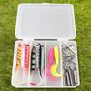 Bait Tackle Kit With Jig Heads Hooks Bait Fishing Lures Bait for Saltwater Freshwater Trout Bass Salmon Fishing