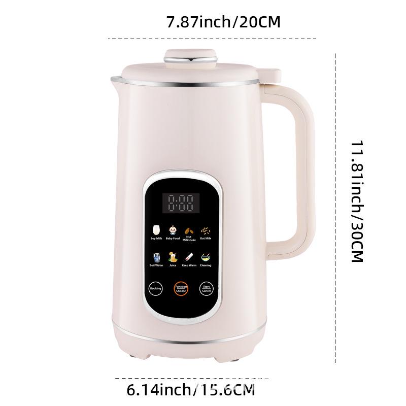 110V-220V Mini Filter-Free Soy Milk Maker, Fully Automatic Wall-Breaking Household Machine for 3-4 People