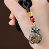 Rotatable Money Bag Zodiac Keychain Pendant for Prosperity