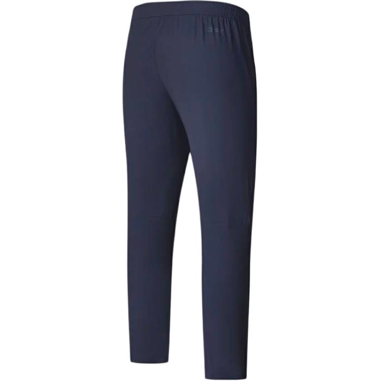Fila Solid Color Elastic Waist Mid Rise Stretch Casual Pants Men Bottoms Dark-Blue A11M421605ANV