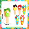 3-20 Pcs Ice Cream Shaped Handheld Manual Fans Summer Cooling Birthday Pool Party Classroom End Year Reward Treat Bag Supplies