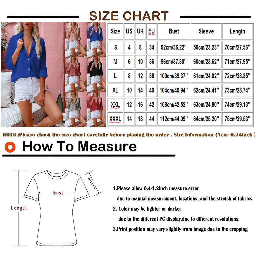 Women Color Cotton Linen Shirt Long Sleeve Lapel Button Button Shirt
