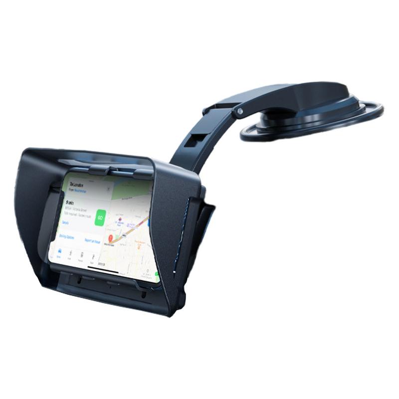 Suction Cup Car Phone Holder With Sun Visor Sunshade Phone Mount 360 Rotation Auto Windshield / Dashboard Phone Stand for  car