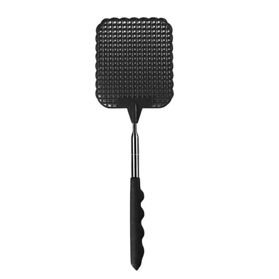 Extendable Fly Swatter Stainless Steel Telescopic Handle Insect Swatter Portable Mosquito Control Swatter for Insects Indoor Outdoor Kitchen