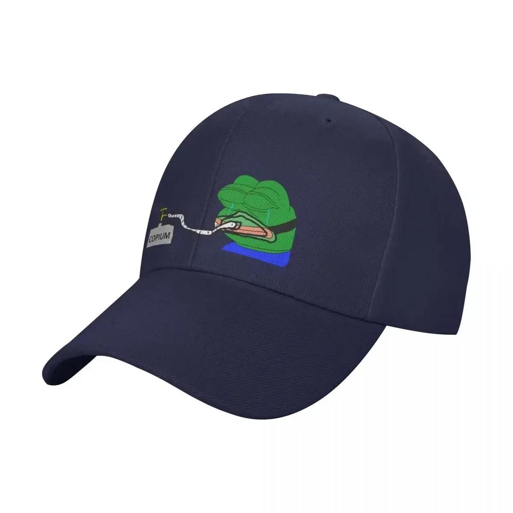 Copium Emote Pepe The Frog Baseball Cap fishing caps Unisex Golf Cap For Unisex Womens