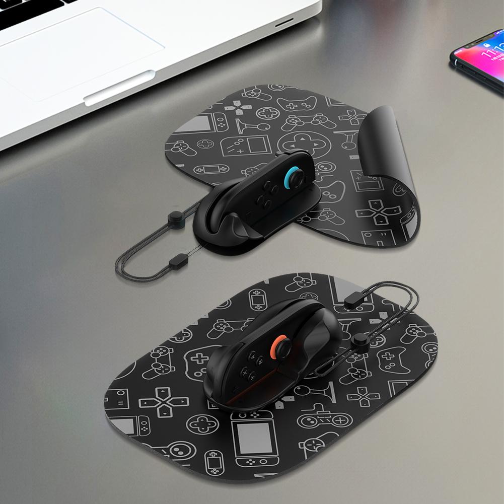 Left + Right Controller Mouse Bracket with Mouse Pad Gaming Controller Mouse Stand Ergonomic Mouse Grip for Switch 2 Accessories