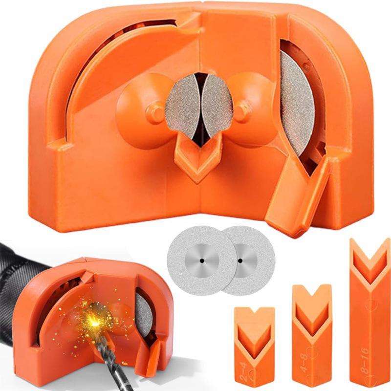 New V-Type Portable Drill Bit Sharpener with Grinding Wheel and Fixing Bracket