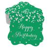 Inkdotpot Real Gold Foil Bracket Shape Paper Hang Tags Happy Birthday Favor Tags Pack Of