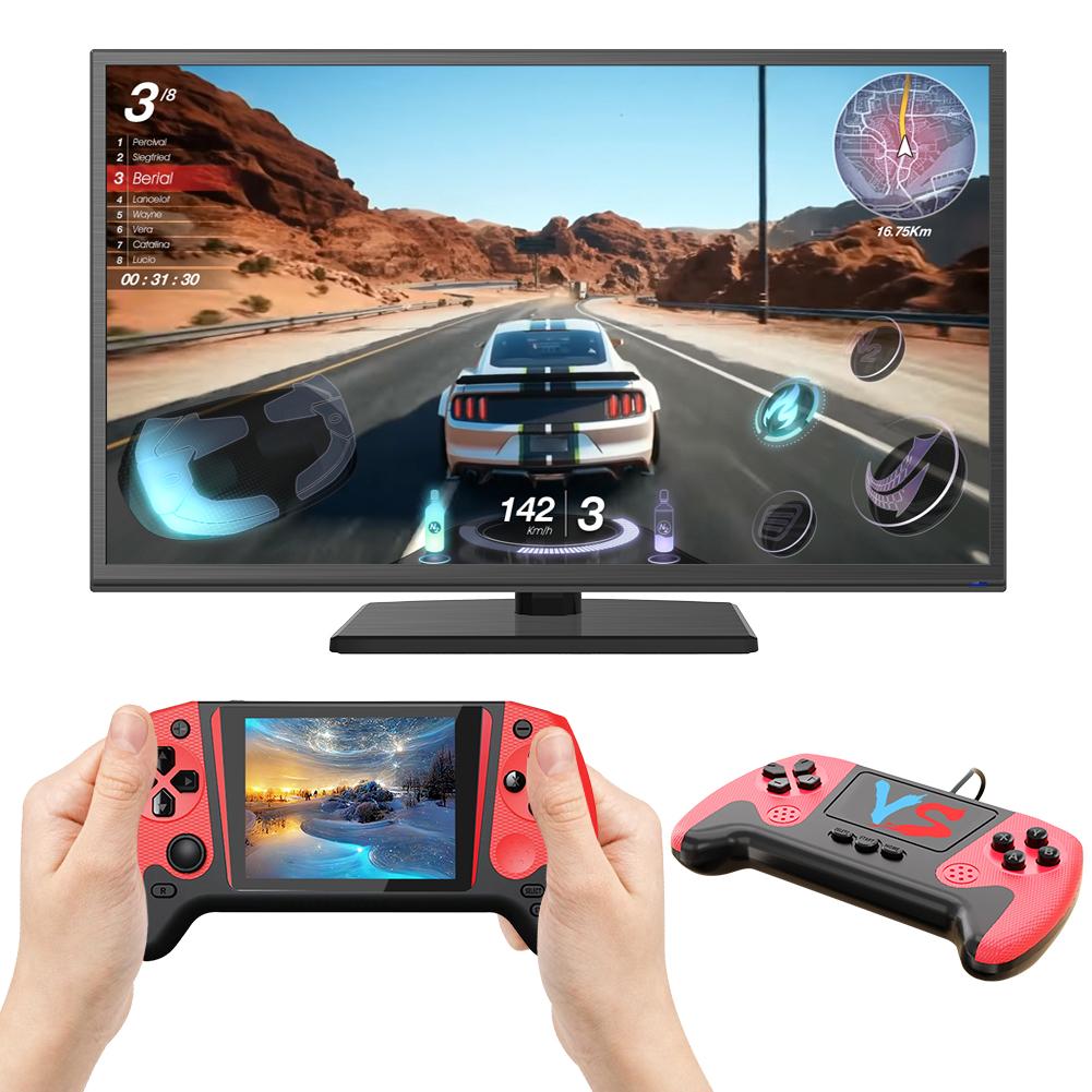 Retro Handheld Game Console 3.5inch LCD Screen TV Connect Portable Game Console Video Game Console for 2 Players for Kids Adults