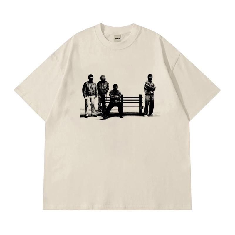 

Men Graphic T-Shirts Oversized Cotton High Quality Vintage Harajuku Fashion Short Sleeve Tops Tee Y2k Streetwear Clothing Kaws S