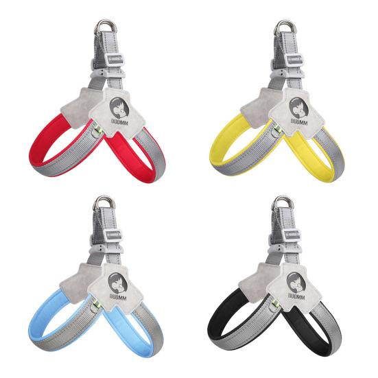 Ανακλαστικό λουρί σκύλου Άνετο και ρυθμιζόμενο λουράκι στήθους για κατοικίδια για ασφαλείς υπαίθριες δραστηριότητες Καθημερινή χρήση Ανθεκτικό αναπνεύσιμο σχέδιο