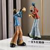 Creative Retro Band Art Ornaments, Music Figures, Living Room Bookshelves, TV Cabinets, Wine Cabinets, Light Luxury Decorations