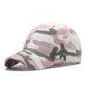 New Cotton Washed Denim Camouflage Curved Brim Baseball Cap Spring and Summer Men's and Women's Fashion Trend with a Cap