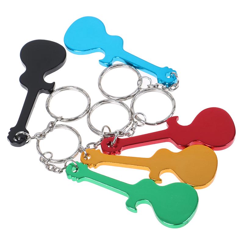 Buy Guitar Bottle Opener Keychain Aluminum Alloy Beer Opener Key Rings