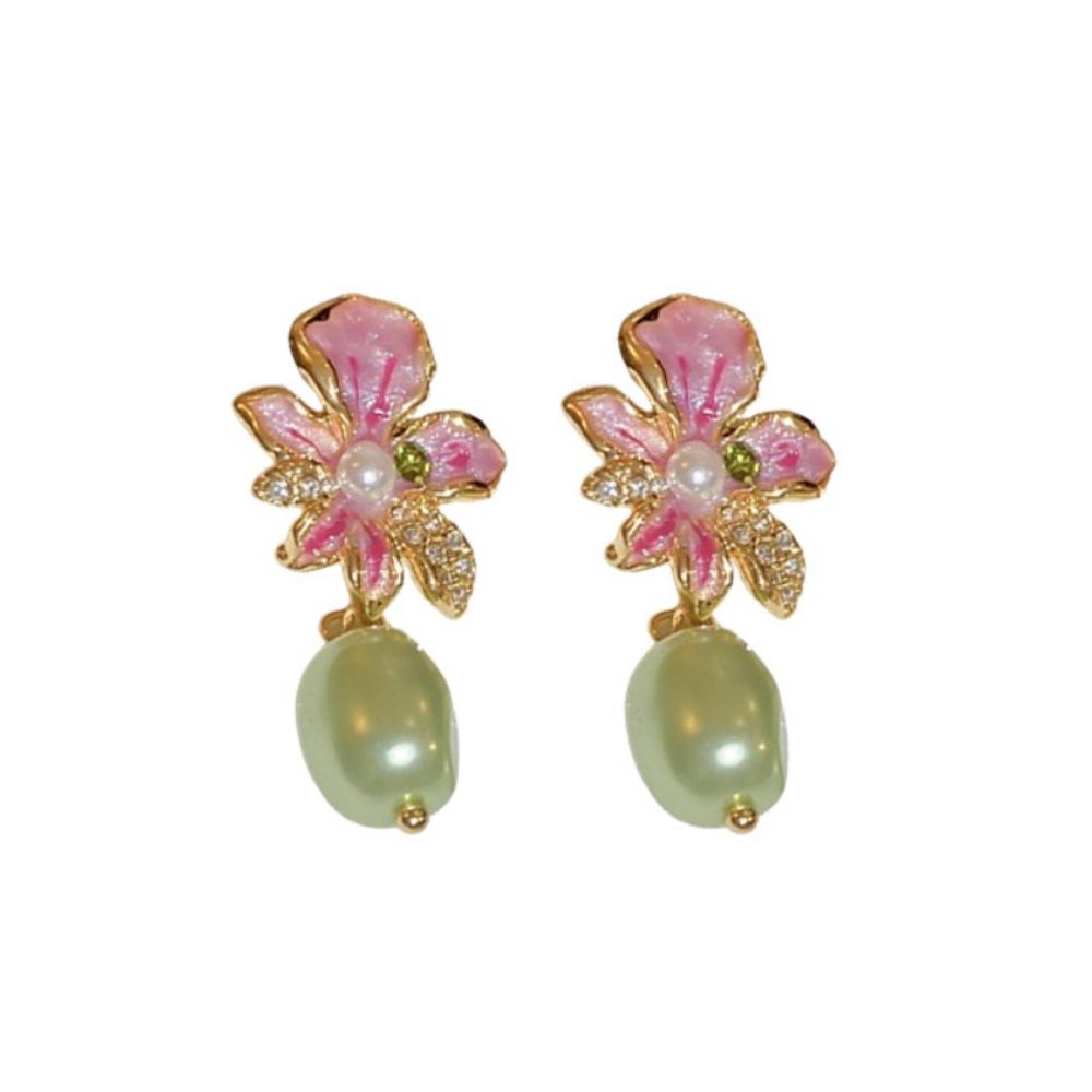 Ear Jewelry Bohemian Earrings Women Pearl Pendant Sweet Drop Earrings Flower Stud Earrings  Party