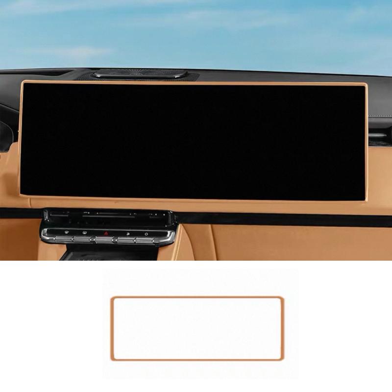 For Zeekr 9X 2025 2026 Car Center Console Screen Silicone Protective Cover Frame Anti-bumping Strips Car Accessories