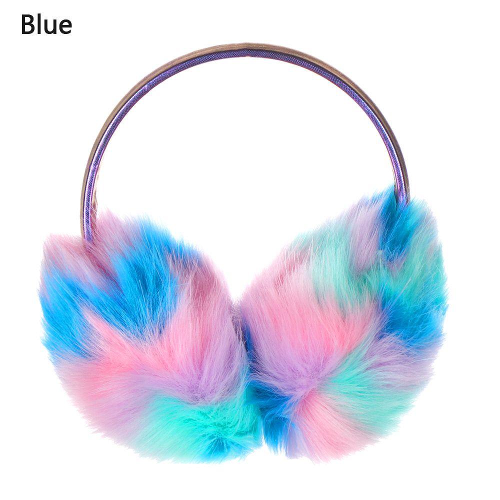 Ear Muff Winter Warm Fluffy Earmuffs Faux Fur Ear Muff Dazzle Color for Women Girls Christmas Outdoor Ear Warmers