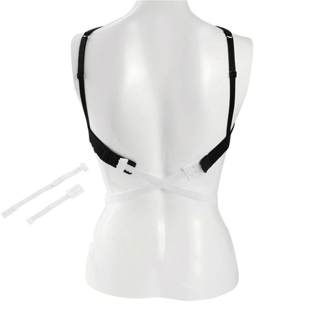 Deep V-neck Backless Bra Strap Adapter Bra Cross Belt Bra Extension Belt Underwear Conversion Belt