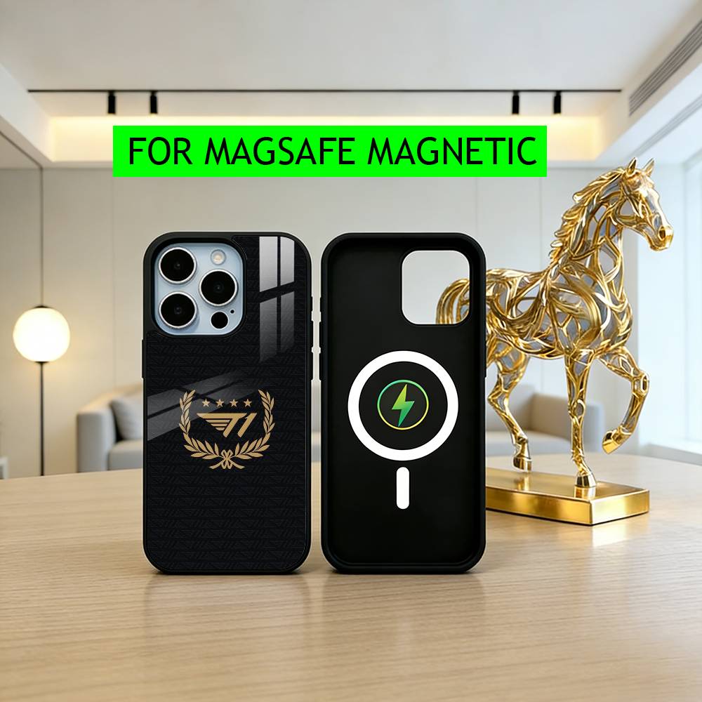 Cool T1 Korean eSports design Phone Case For iPhone17,16,15,14,13,12,11 Plus,Pro Magnetic For Magsafe Wireless Charging