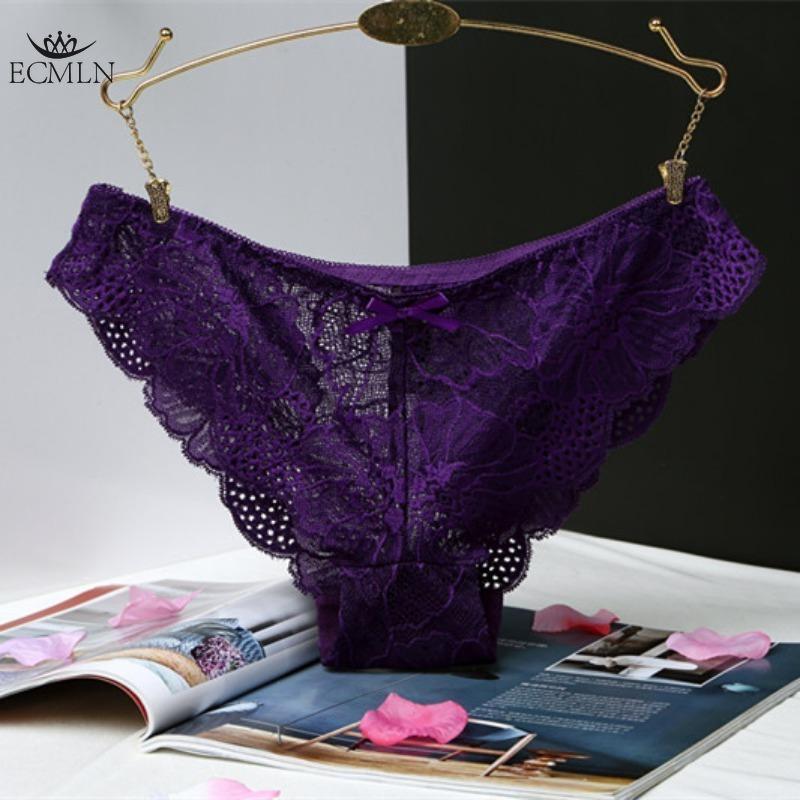 Women's Lace Seamless Underwear Panties Women Low Waist Comfortable Cotton Crotch Sexy Breathable Briefs Underpants