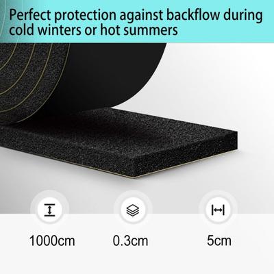 1 rotolo di nastro in schiuma da 10 m, nastro isolante per tubi autoadesivo, resistente agli agenti atmosferici, per giardino esterno