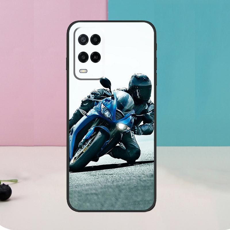 Motorcycles Case For Oppo A40 A60 A80 A76 A96 A16 A17 A57 A18 A38 A58 A78 A98 A15 A54 A74 A94 A6 A5 Pro