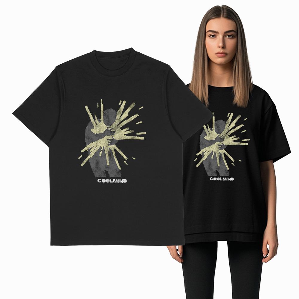 COOLMIND U0182 100% Cotton cool Exclusive Graphic print Unisex T shirt big size men t shirts cotton tee shirt for men