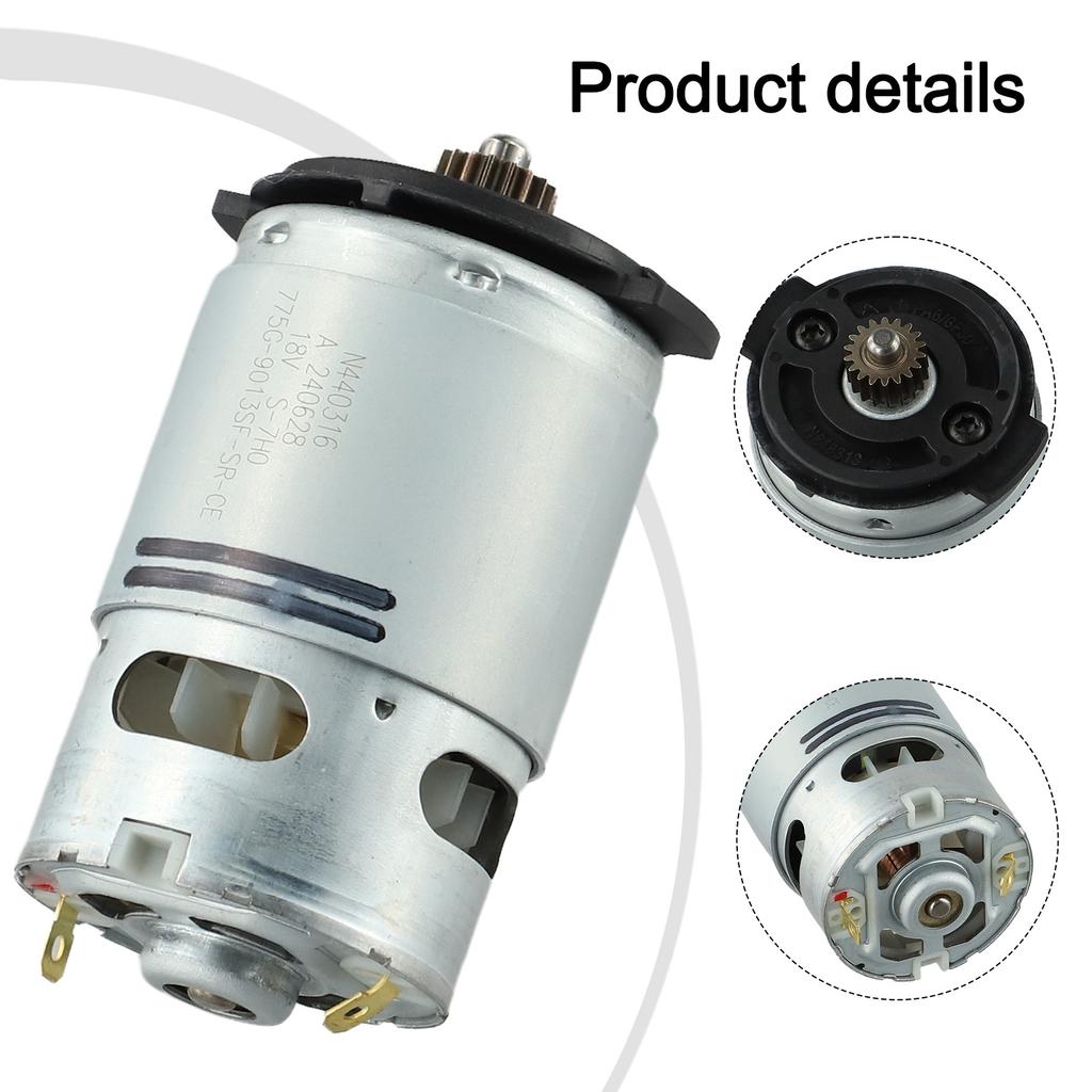 For DCD776 Electric Drill Motor Cordless Drill Screw Driver N376649 18 Teeth DC 18V Metal Motor Power Tools Replacement Parts