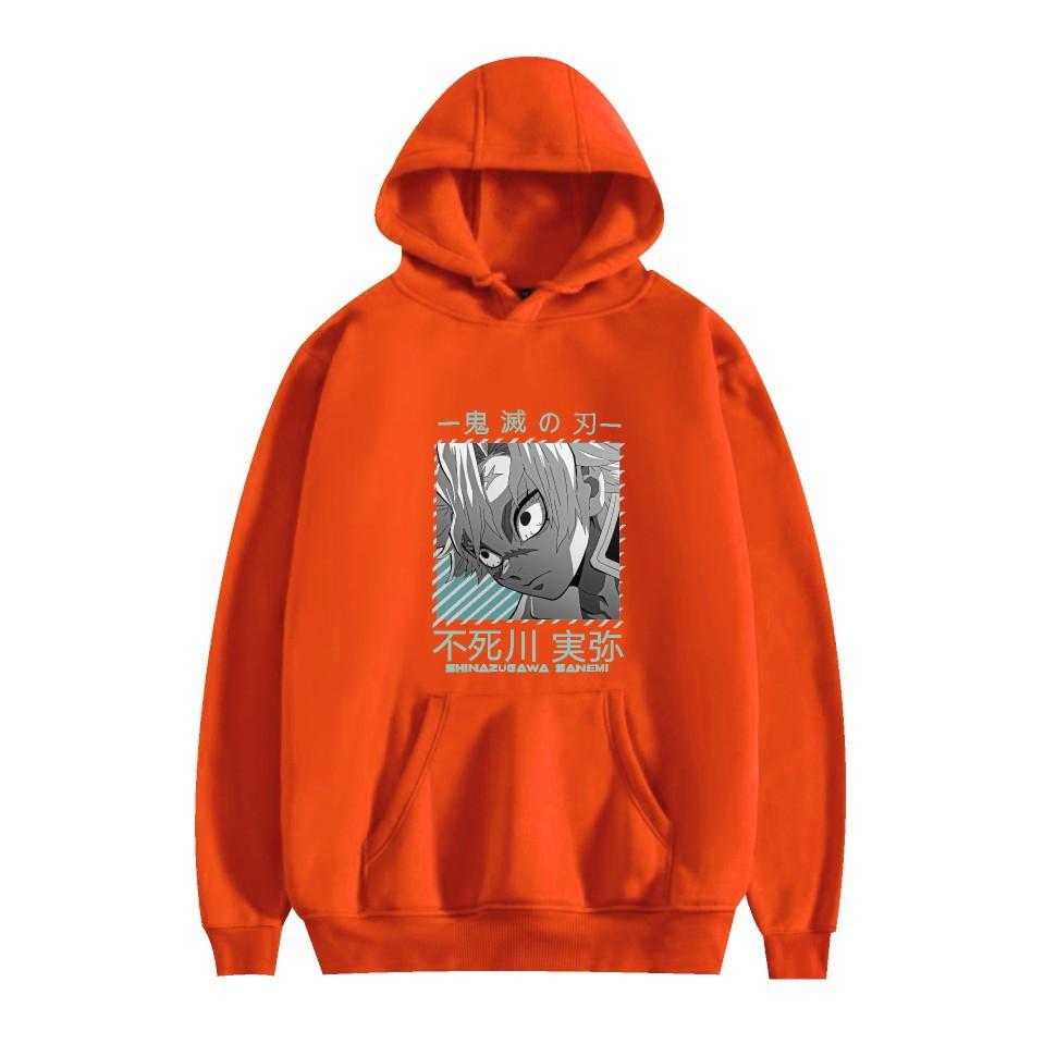 Demon Slayer Mens Casual Hoodie Sweatshirt CARTOON Hoodie Pullover Unisex Oversized Sweatshirt