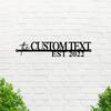 Vintage Custom Metal Name Sign Family Last Name Personalized Wall Art Home Decor