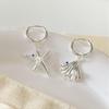 French Asymmetrical Starfish Shell Earrings: Resort Style, High-End, Chic & Sweet Design
