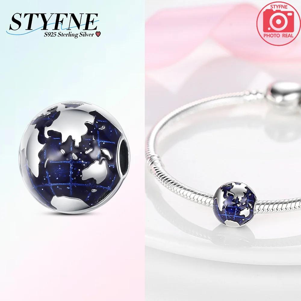 Exquisite Copper Colored Zircon Paving Star Moon Clip Charm Spacer Beads For Women'S Original Bracelet Jewelry Gift